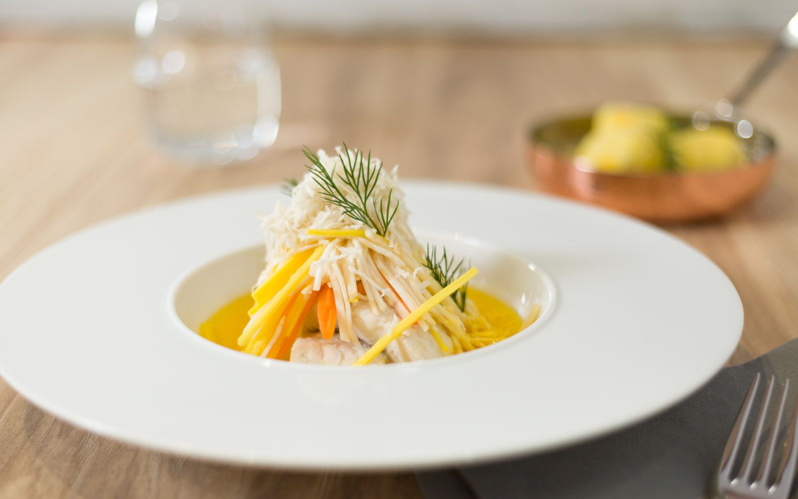 Wallerfilet mit Griesknödel