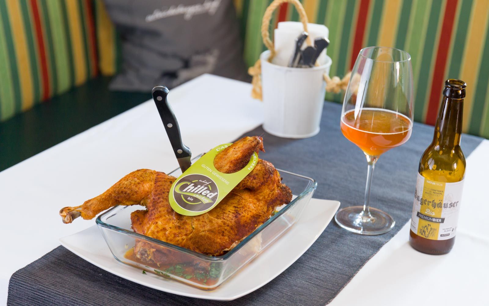 Gefülltes Chilled Chicken