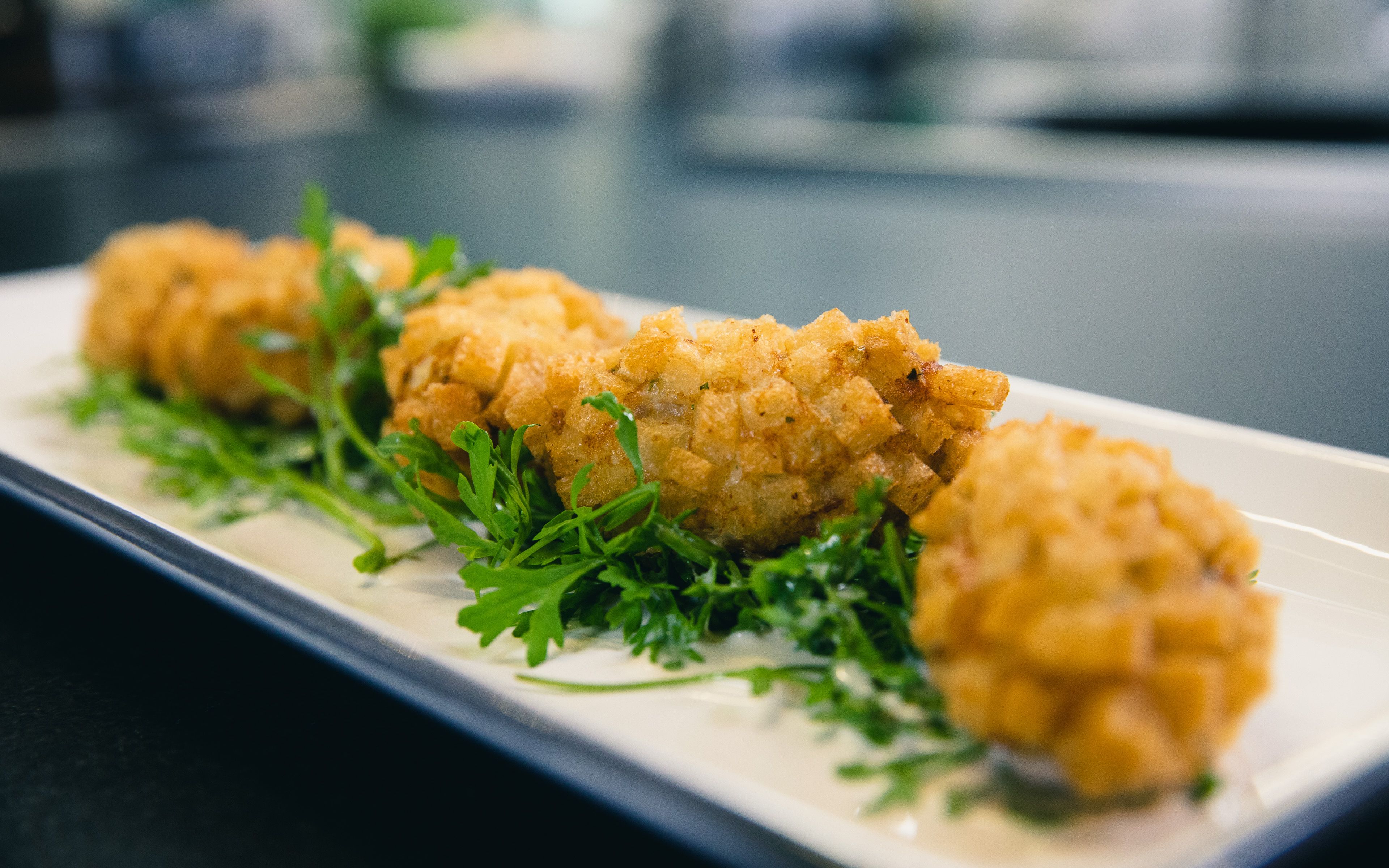 Knusprige Fischnockerl