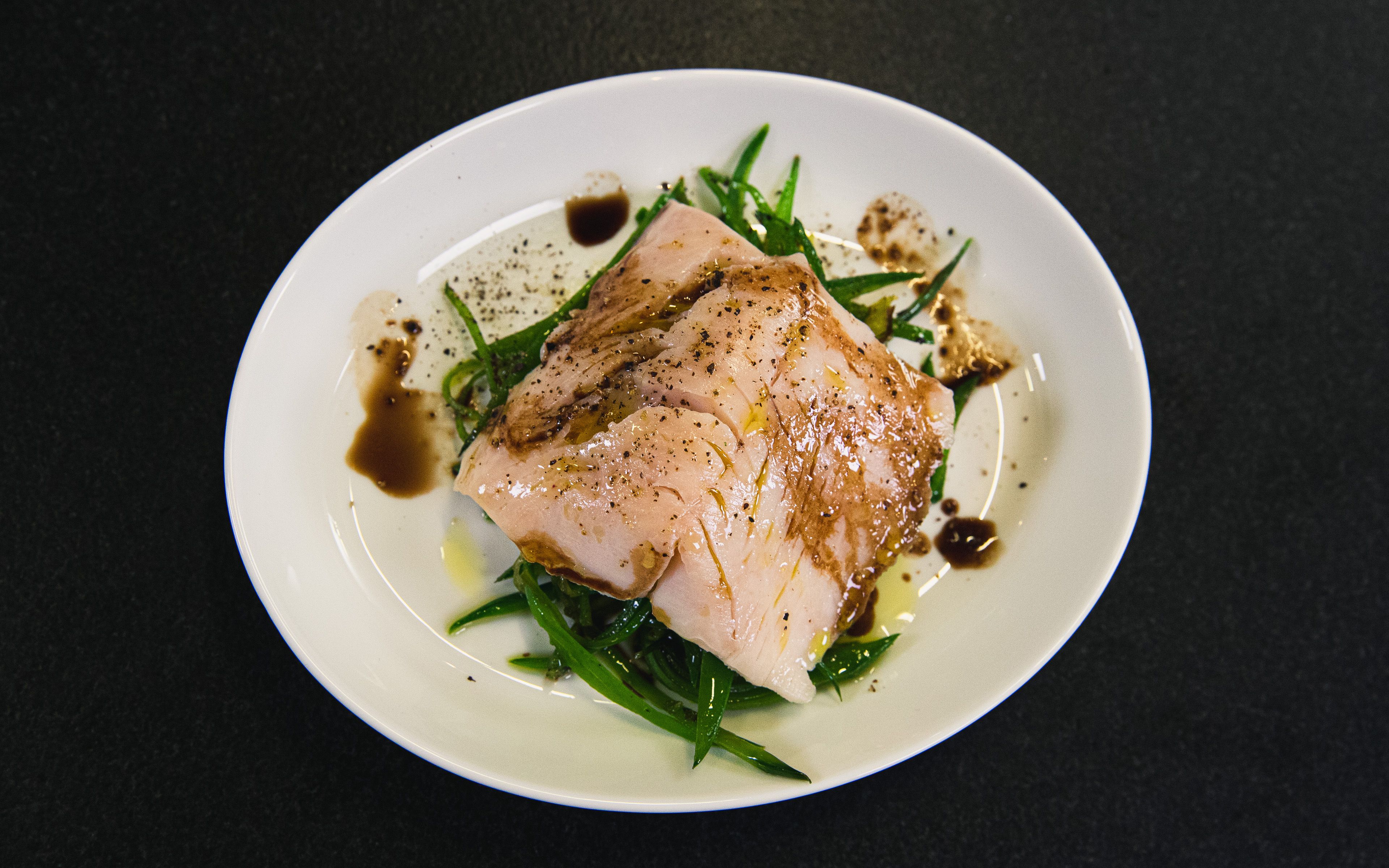 Sous-vide-gegartes Saiblingsfilet