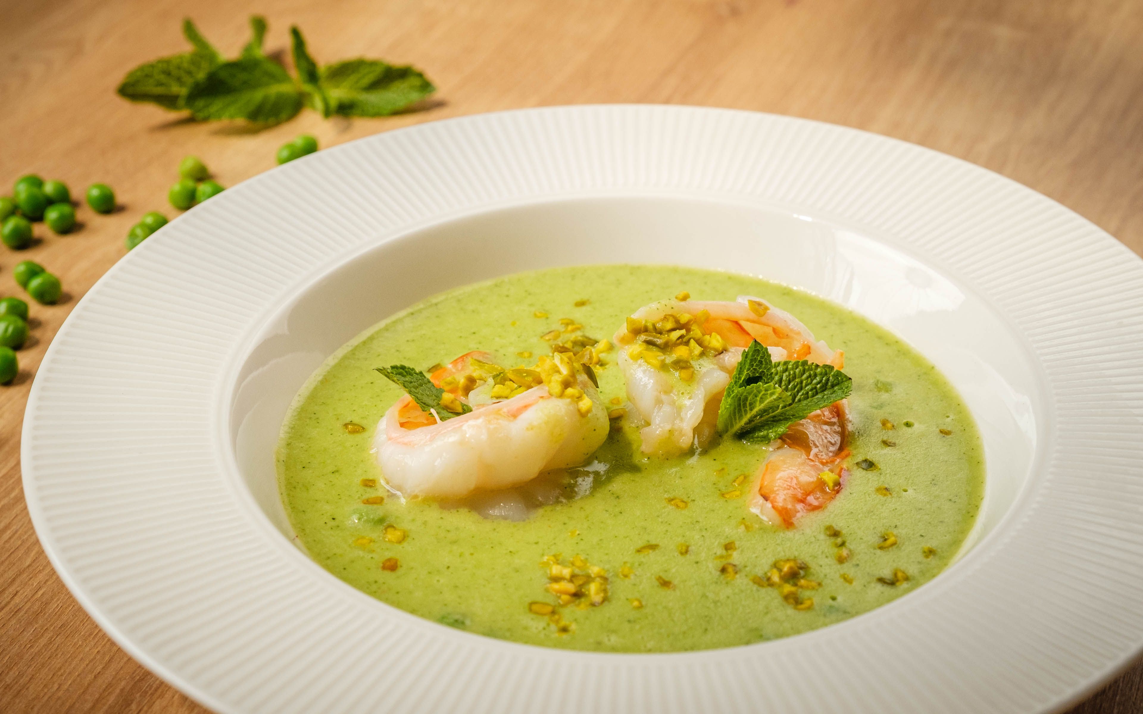 Erbsen-Minze-Suppe