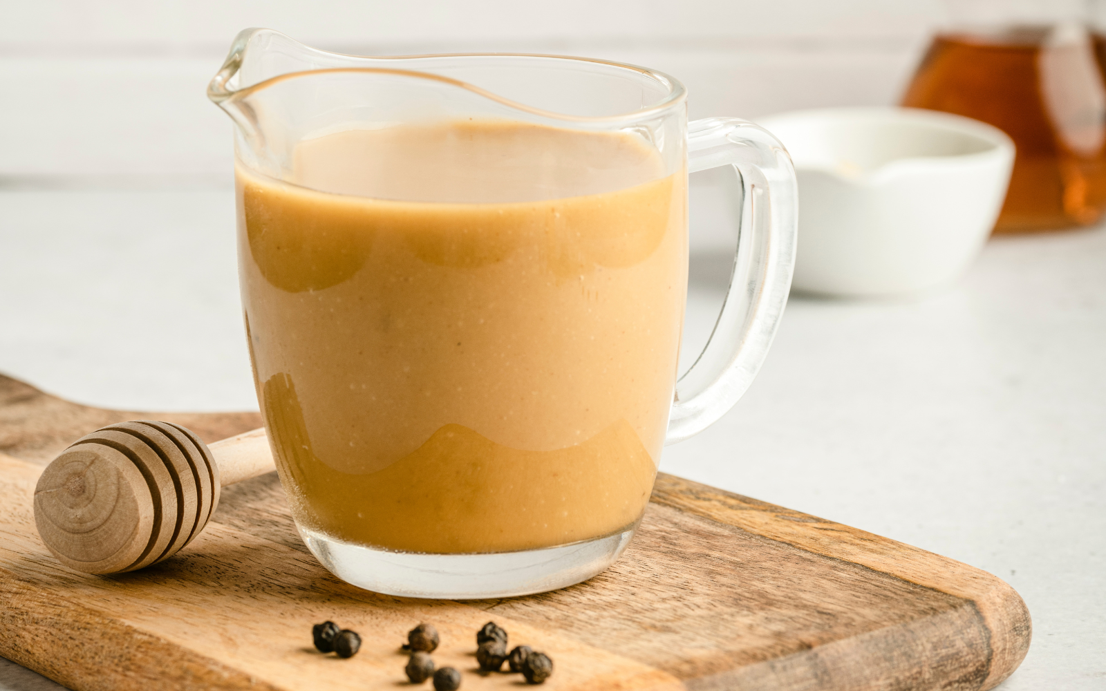 Honig-Senf-Vinaigrette | Rezept von Juliana López May Honig-Senf-Vinaigrette | Rezept von Juliana López May