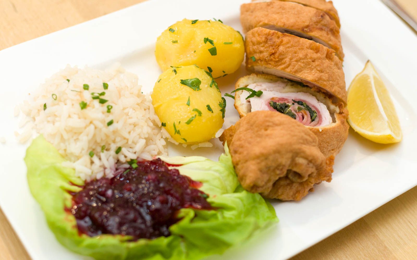 Mühlviertler Bierschnitzel im Bierteig